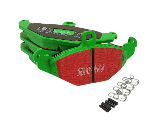 ブレーキパットセット、リア、EBC 製 グリーン (ストリート)、エスプリ S4S、GT3、V8、ブレンボキャリパー