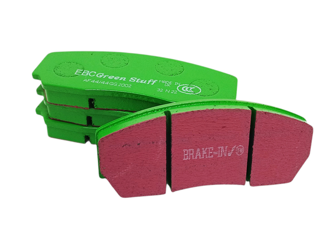 ブレーキパッドセット、フロント、EBC 製、グリーン (ストリート)、 エスプリ V8、S300、350、APキャリパー