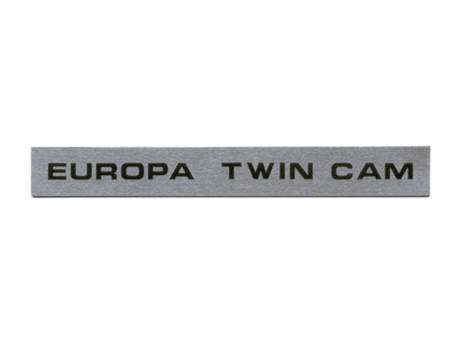 バッジ、「EUROPA TWIN CAM」、ロータス ヨーロッパ TC 