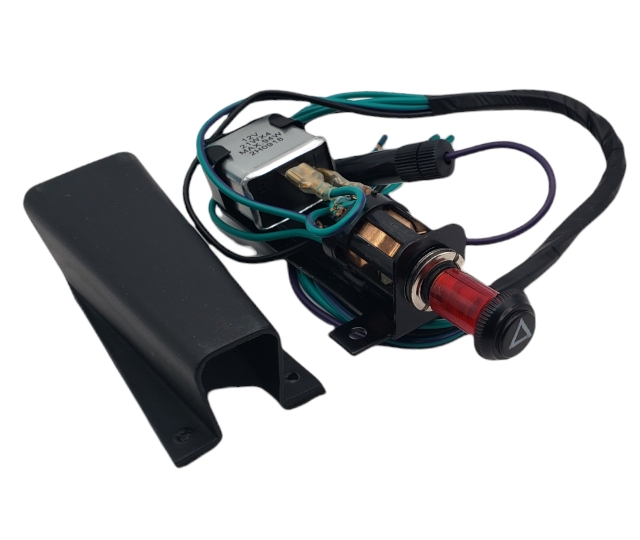ハザードスイッチ後付けキット、12V、LUCAS製 (+/-)アース兼用