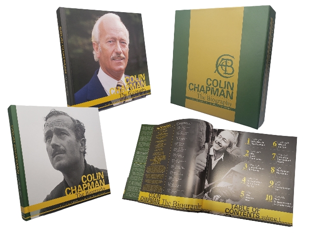 洋書、コーリンチャップマン、バイオグラフィー、ハードカバー (264ページx2冊セット)、著者 ウィリアムテイラー