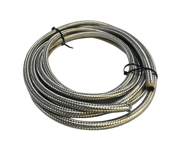フューエルホース　(メーター売り)、ステンメッシュ、内径1/4 (6.35mm)