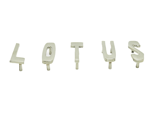 バッジ、「LOTUS」文字エンブレム、トランク用、ロータス エラン、ヨーロッパ、エスプリ S1-S2