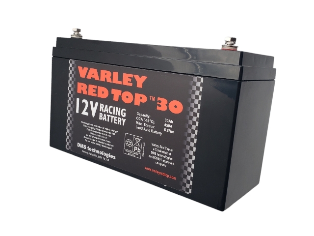ドライセルバッテリー、12V、VARLEY レッドトップ 30