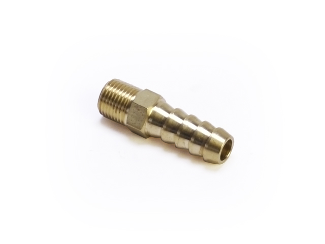 フューエルポンプホースフィッティング、内径8mmホース用、ストレート、ネジ部1/8"NPT 