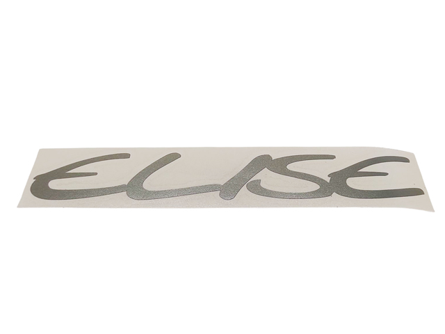 デカール、「ELISE」、シルバー、リアクラムシェル、ロータス エリーゼ S1