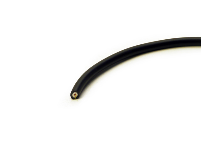 汎用プラグリード、7m径、PVCブラック  (メーター売り)