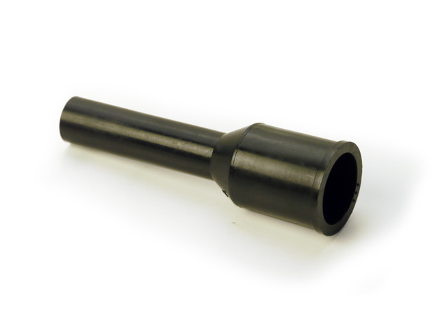 プラグキャップ (抵抗なし)、ブラック、ストレート形状、69.5 mm 全長、プラグコードネジ差込み